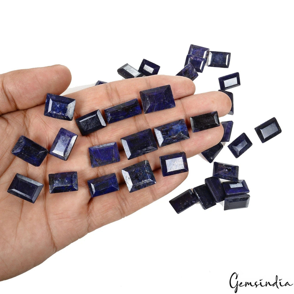 420 Cts Natural Blue Sapphire Baguette cut Loose 13-19mm Gemstones Lot~ 34 Pcs