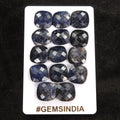 14 Pcs Natural Blue Sapphire Cushion Checker Cut Loose Calibrated 14mm Gemstones