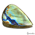 Certified 198.40 Cts Natural Untreated Blue Green Shine Labradorite Pear Cab Gem