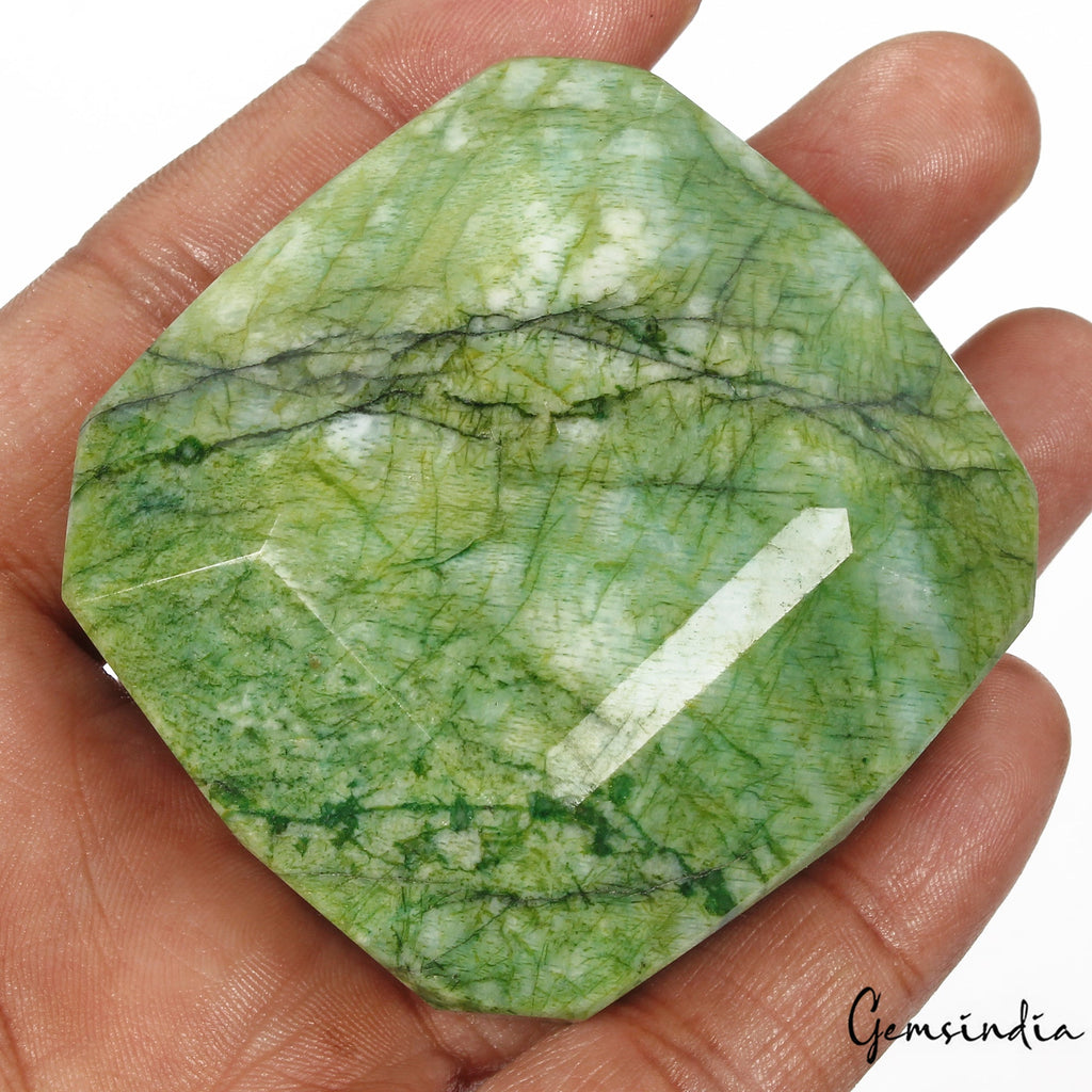 Certified 980 Cts Natural Brazilian Green Emerald Octagon Cut Gem For Pendant