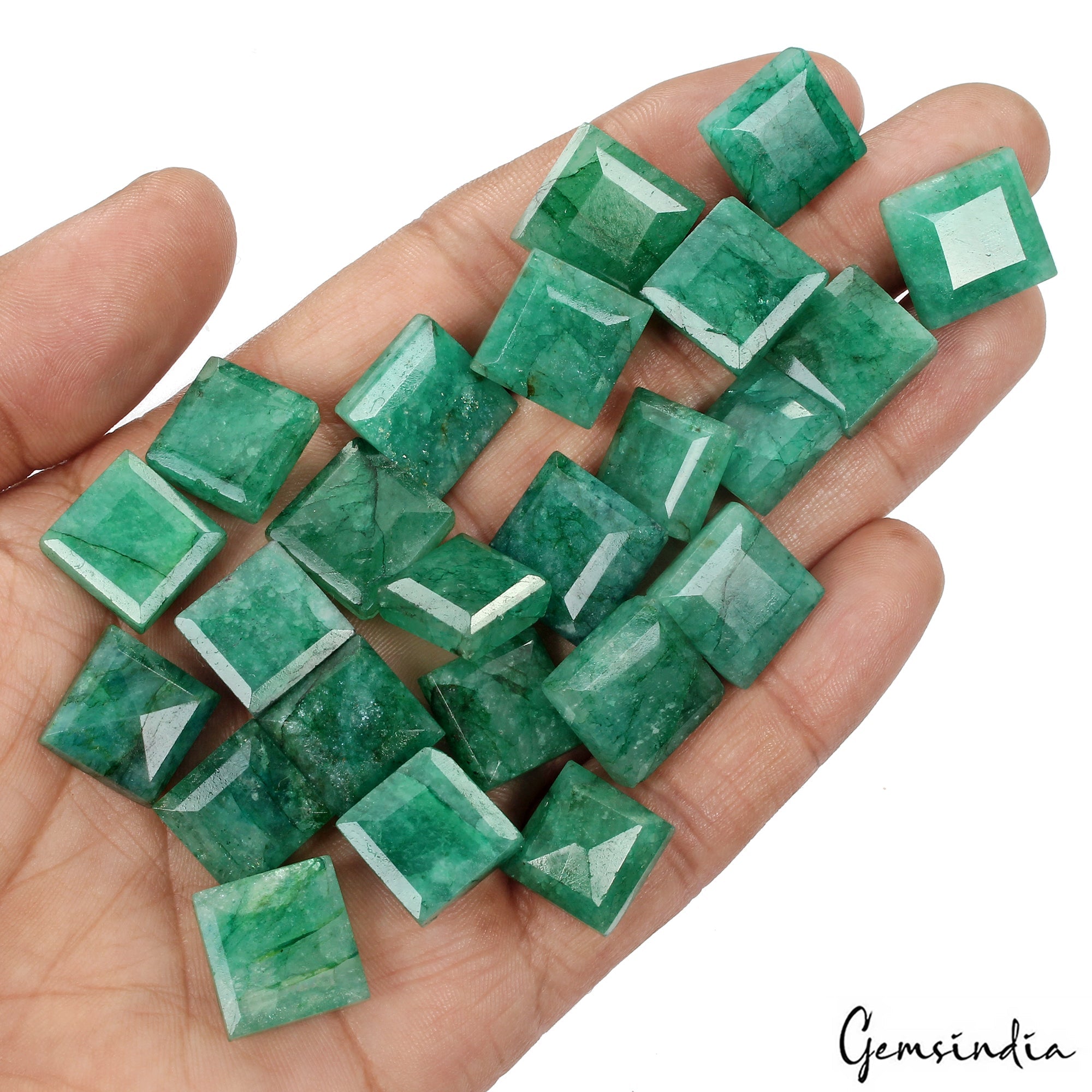 Natural 370 Ct Fine Cut Colombian Green Emerald Best Loose Gemstone Lot for Ring