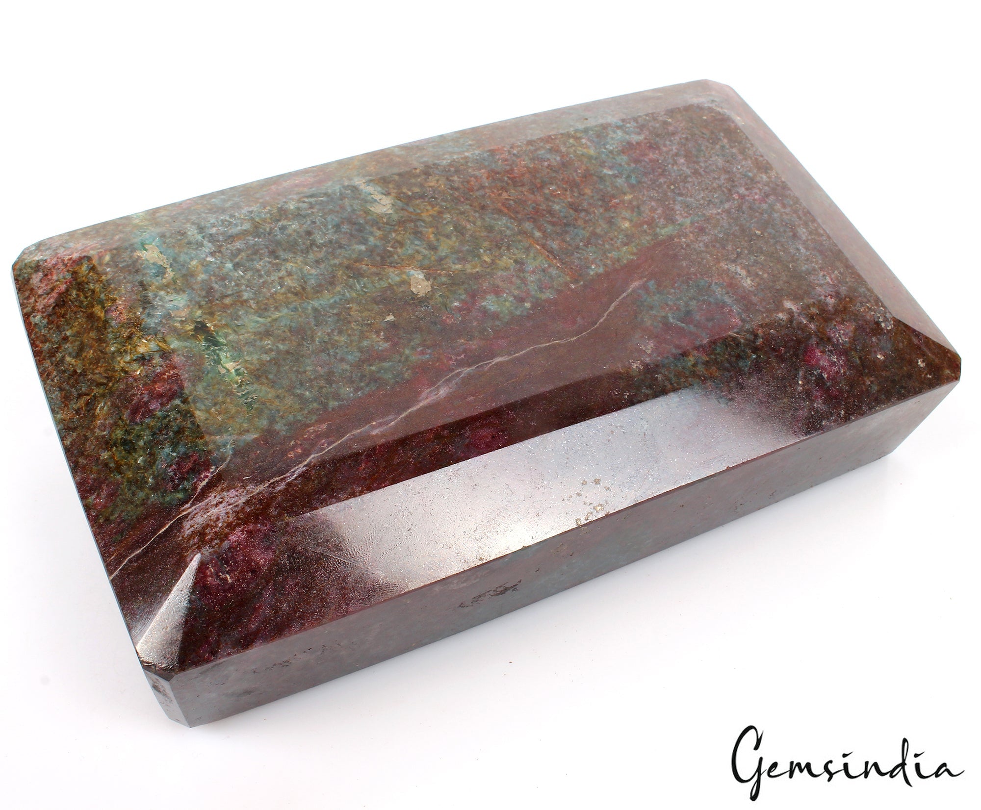 Large 3 Kilo Natural Earth Mined Ruby Octagon Cut Faceted Huge Size Gemstone