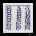 Certified 5.90 Cts/75 Pcs Natural Blue Tanzanite Marquise Calibrated 4x2mm Gems