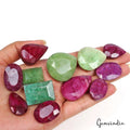 540 Ct Natural Red Beryl Emerald Mix Faceted Earth Mined Loose Wholesale Gems