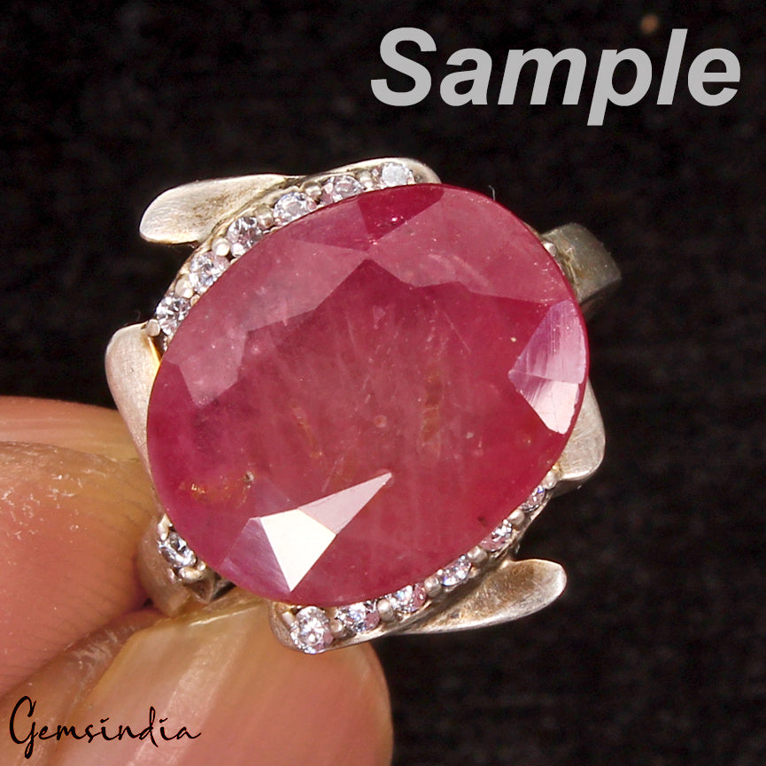 Certified 10.40 Ct Natural Untreated Red Ruby Oval Faceted Gems From Mozambique