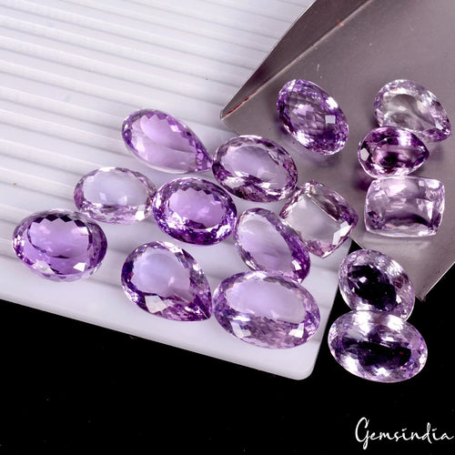 Amethyst Loose Gemstone, Untreated, Purple — 17mm to 25mm, 380 Ct, Brazil
