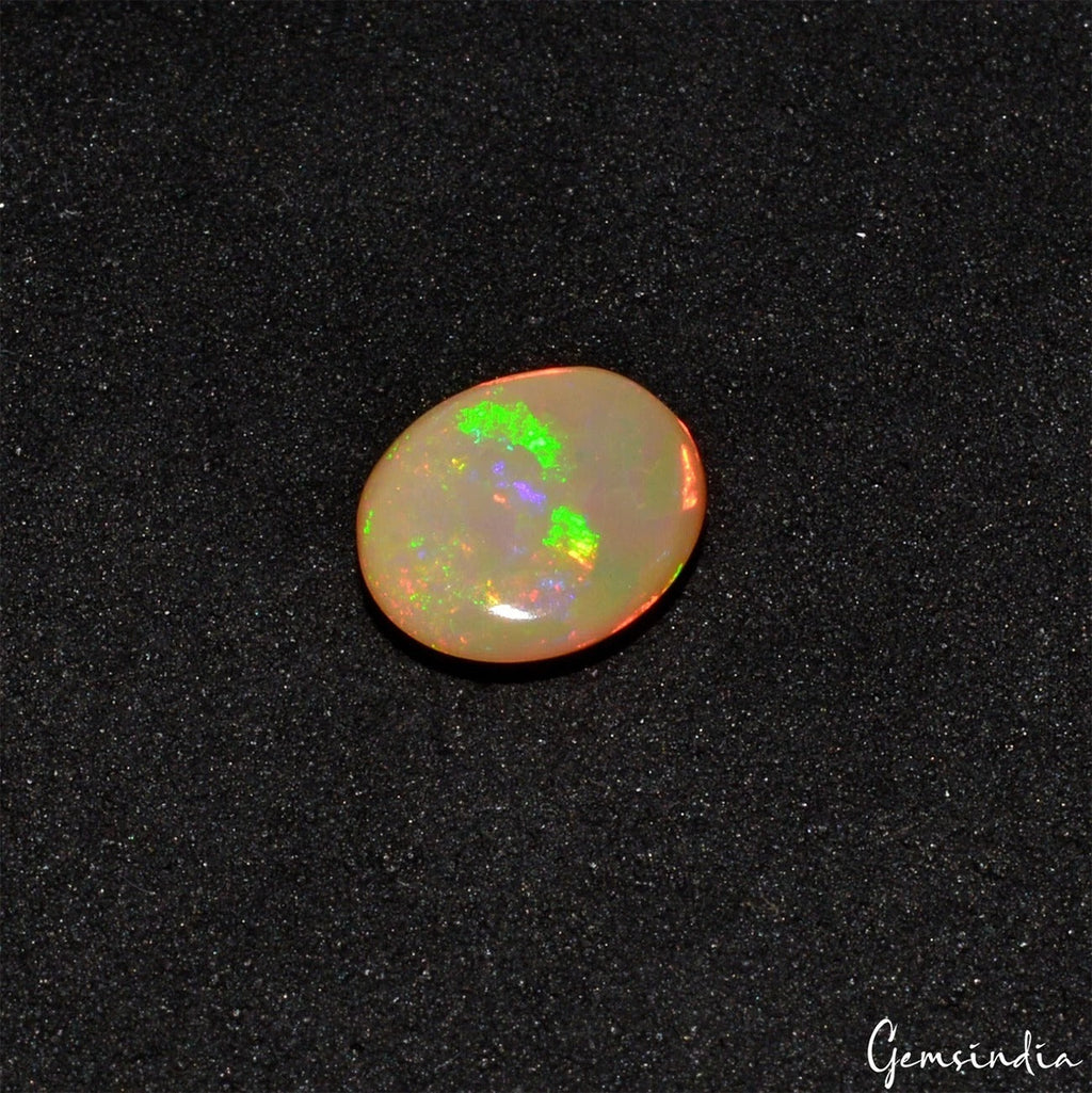 Certified 1.50 Cts Natural Untreated Ethiopian Welo Fire Opal Oval Gem For Ring