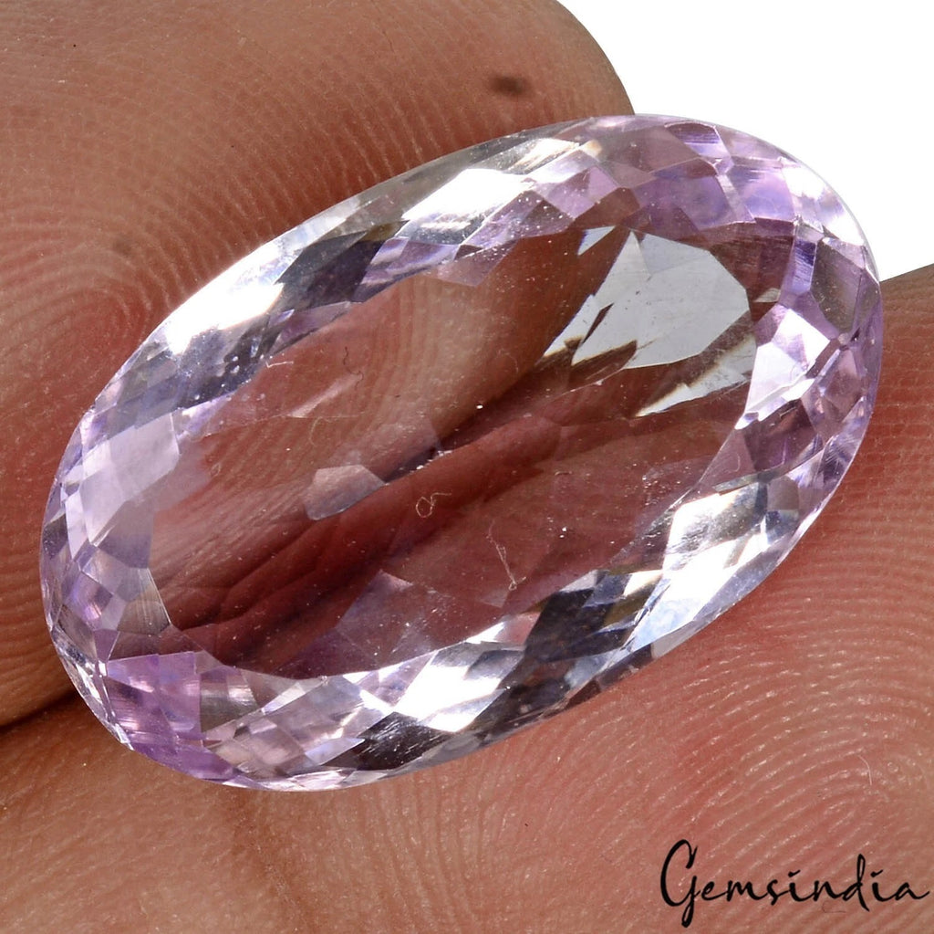Amethyst Loose Gemstone, Untreated, Purple — 20x12x7mm, 12.10 Ct