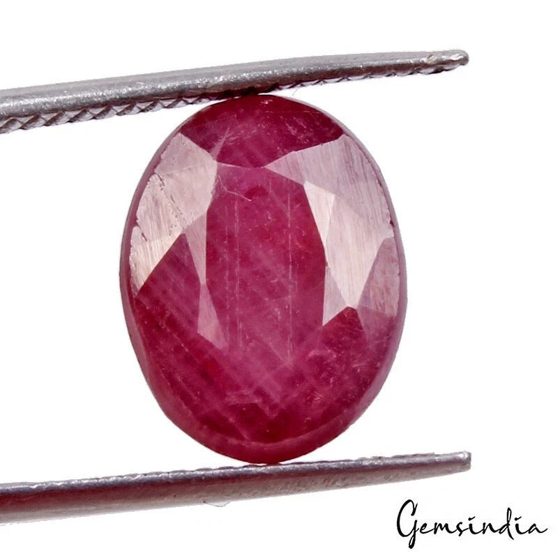 Certified 8.70 Cts Natural Mozambique Heated Red Ruby Oval Cut Precious Rare Gem