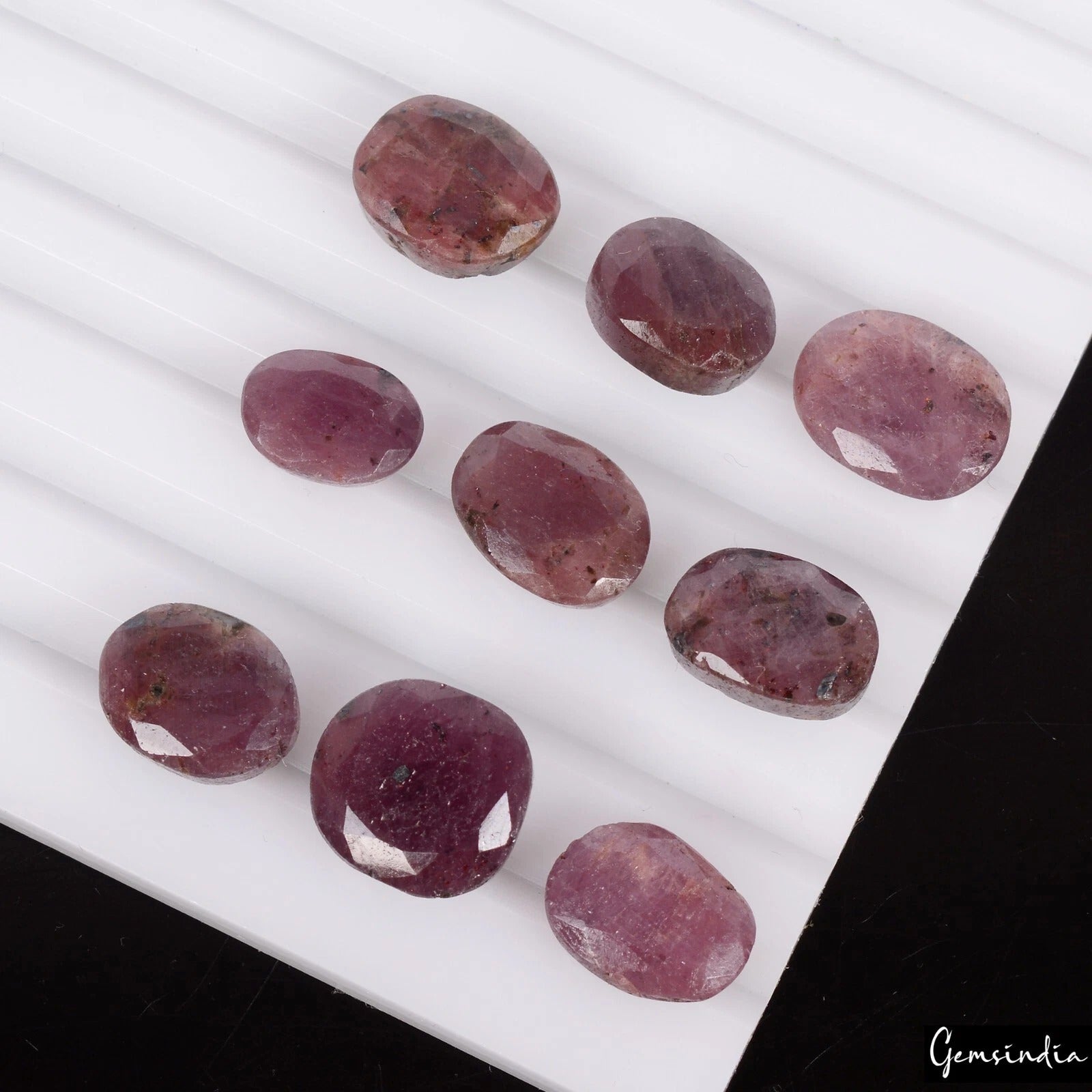 81.80 Ct Untreated Natural Certified Oval Shape Red Ruby Loose Gemstones 11-13mm
