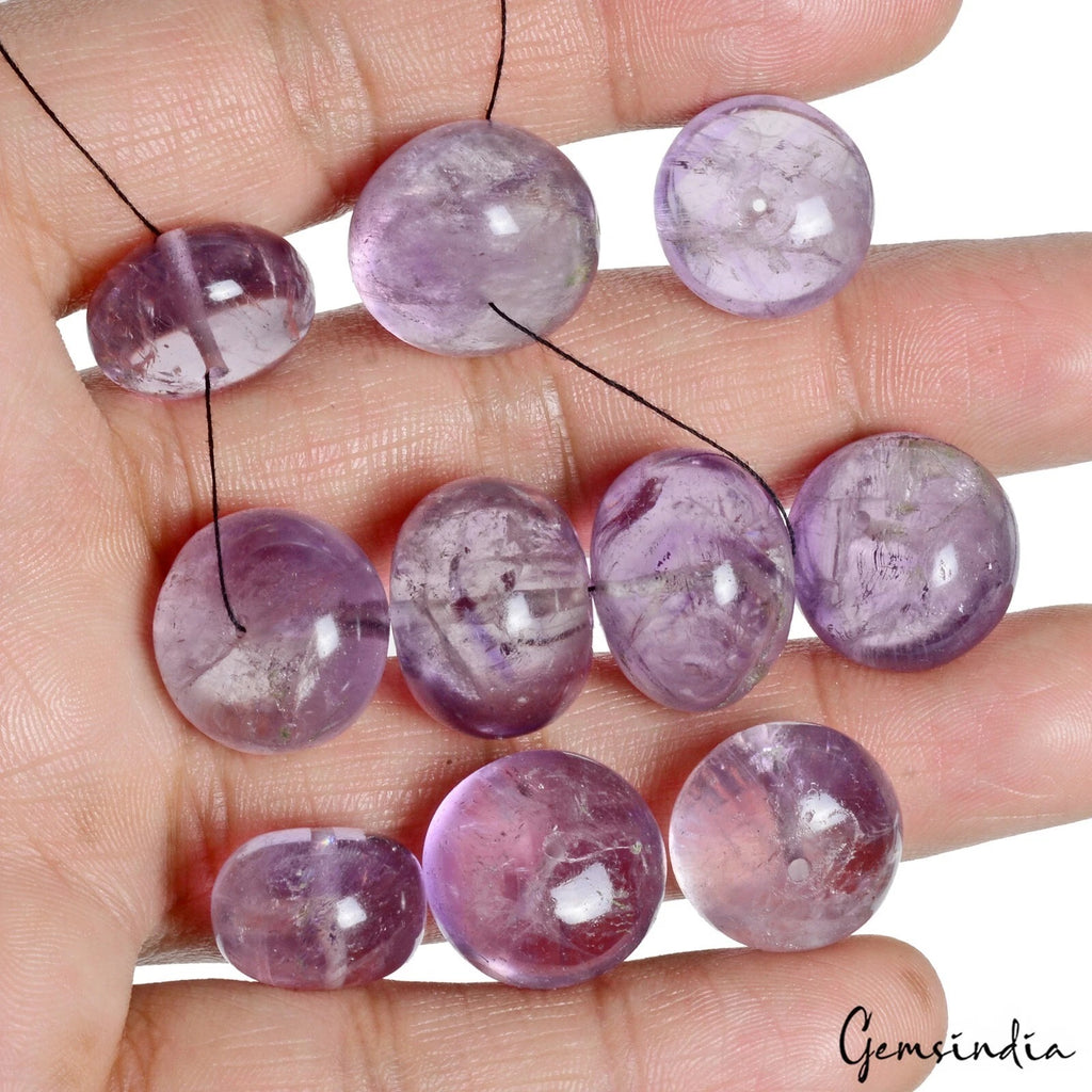 Amethyst Beaded Strand, Untreated, Purple — 14mm to 17mm, 254.10 Ct