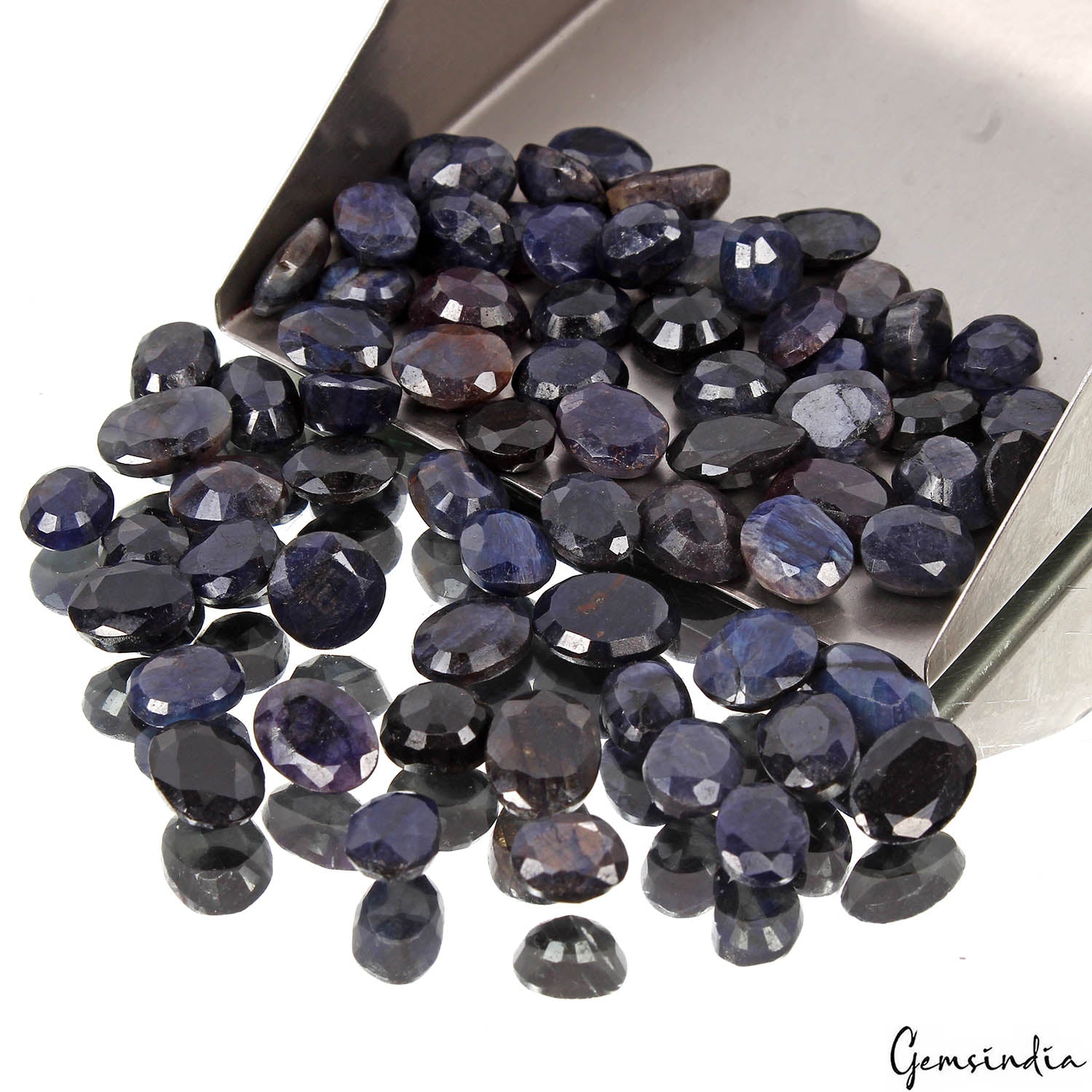 246.00 Ct Natural Blue Sapphire Oval Cut Faceted Jewelry Kind Gemstone Lot 70 Pc