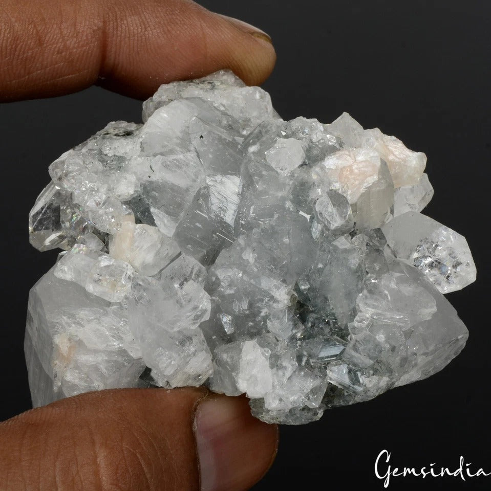 550 Cts Natural Untreated Apophyllite Gem Cluster Geode Rough Healing Raw Stone