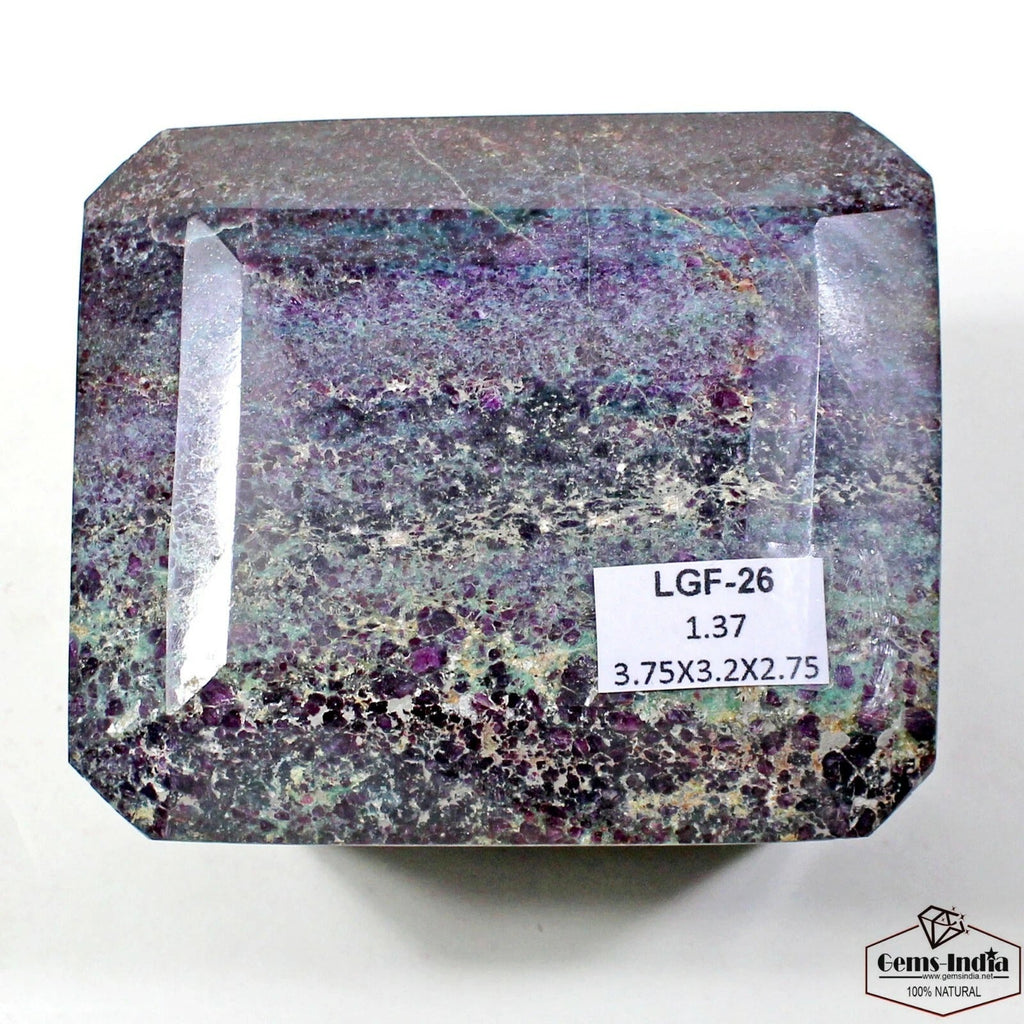 1.3 Kg Natural Untreated Ruby In Fuchsite Huge Size Octagon Cut Earth Mined Gem