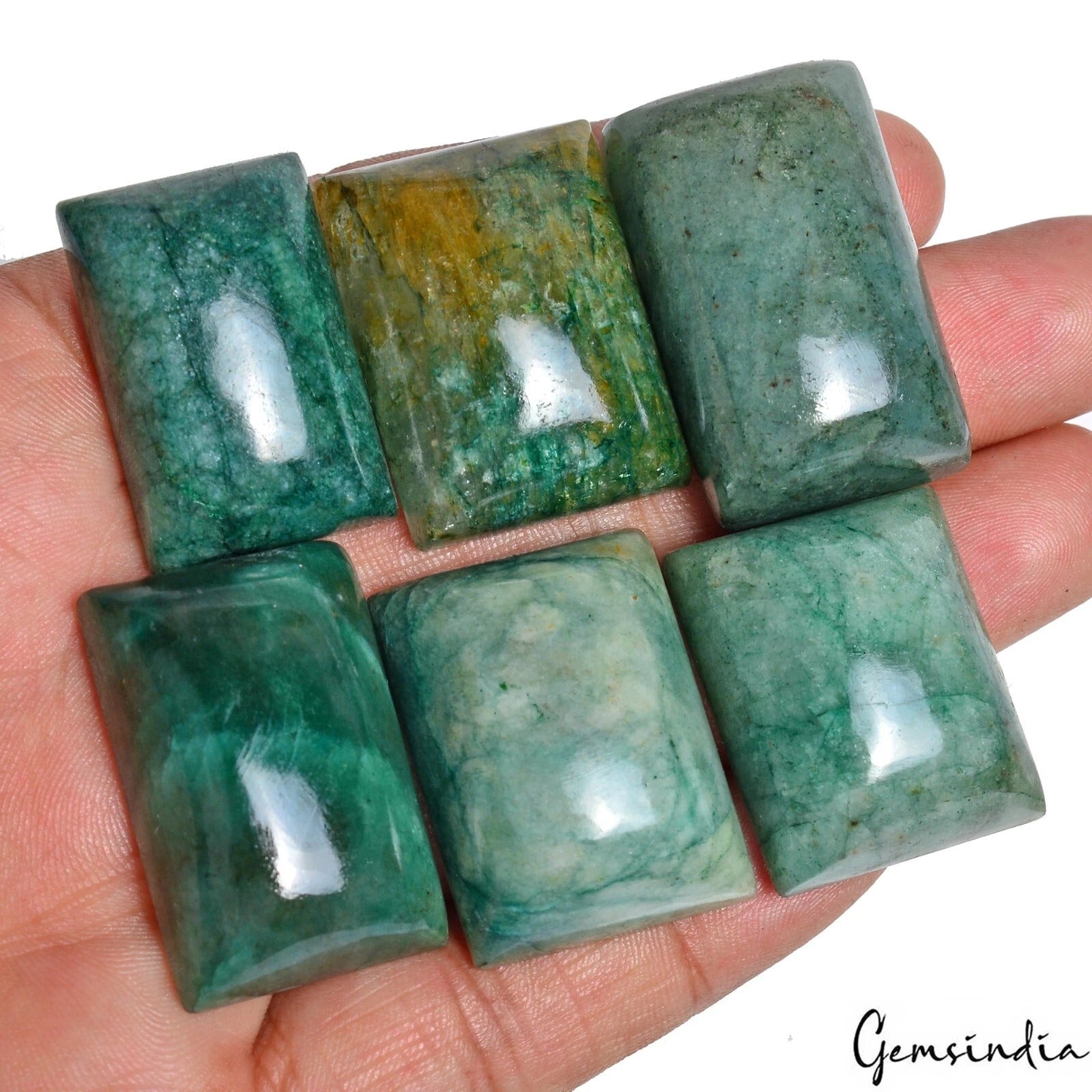 480 Cts/6 Pcs Natural Brazilian Green Emerald Baguette Cut Loose Wholesale Gems