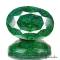 730 Ct Natural Brazilian Dark Green Emerald Oval Faceted Cut Loose Huge Size Gem