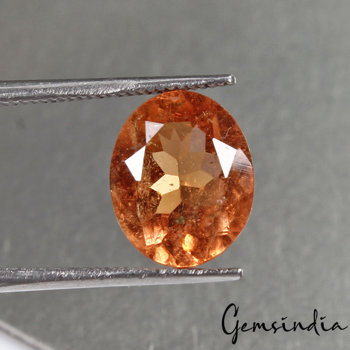 Certified 3.50 Cts Natural Unheated Peach Orange Tourmaline Oval Gem For Ring