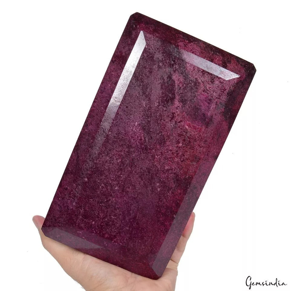 5.6 kilo Natural Red Ruby Museum Size Octagon Cut Huge Size Collective Gemstone