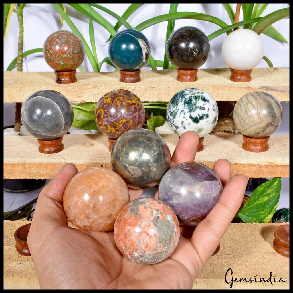 2.18 Kg Natural Untreated Multi Color Crystal Healing Mineral Huge Gems Spheres