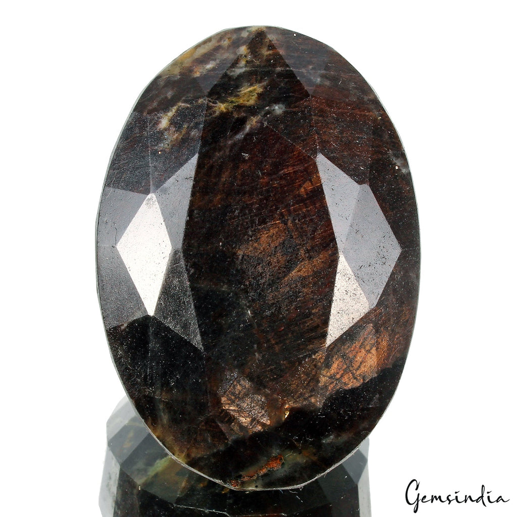 Certified 830 Cts Natural Untreated Black Brown Sapphire Oval Cut Loose Huge Gem