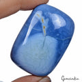 400 Ct Natural Cushion Owyhee Blue Opal Cabochon Loose Rare Gemstone~54x38x23mm