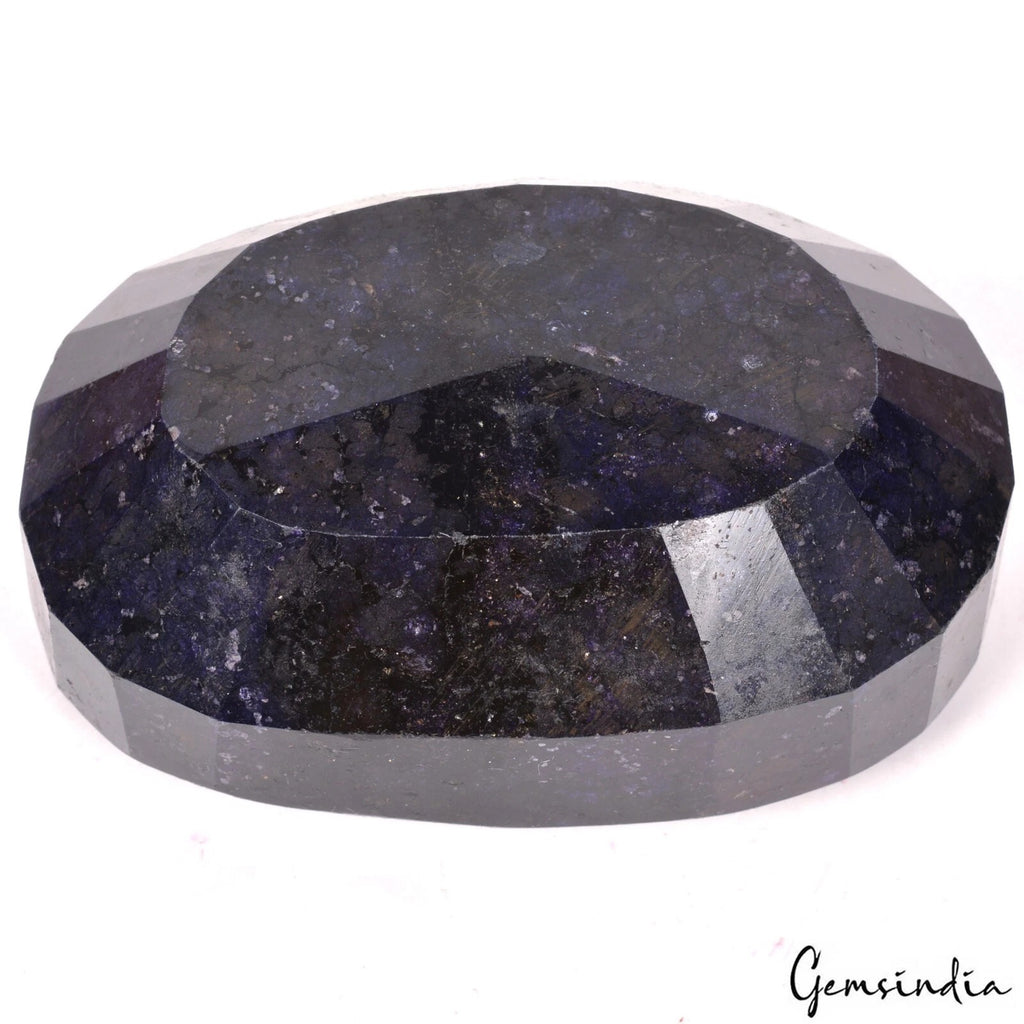 Blue Sapphire Loose Gemstone, Oval Cut, Color Enhanced — 117x77x51 mm, 5600 Ct, Madagascar
