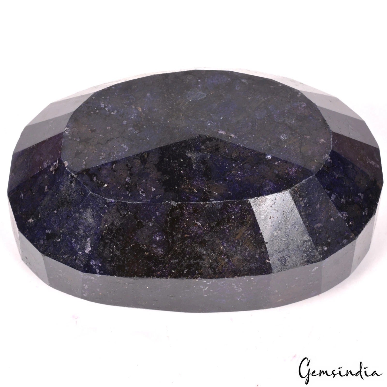 Blue Sapphire Loose Gemstone, Oval Cut, Color Enhanced — 117x77x51 mm, 5600 Ct, Madagascar
