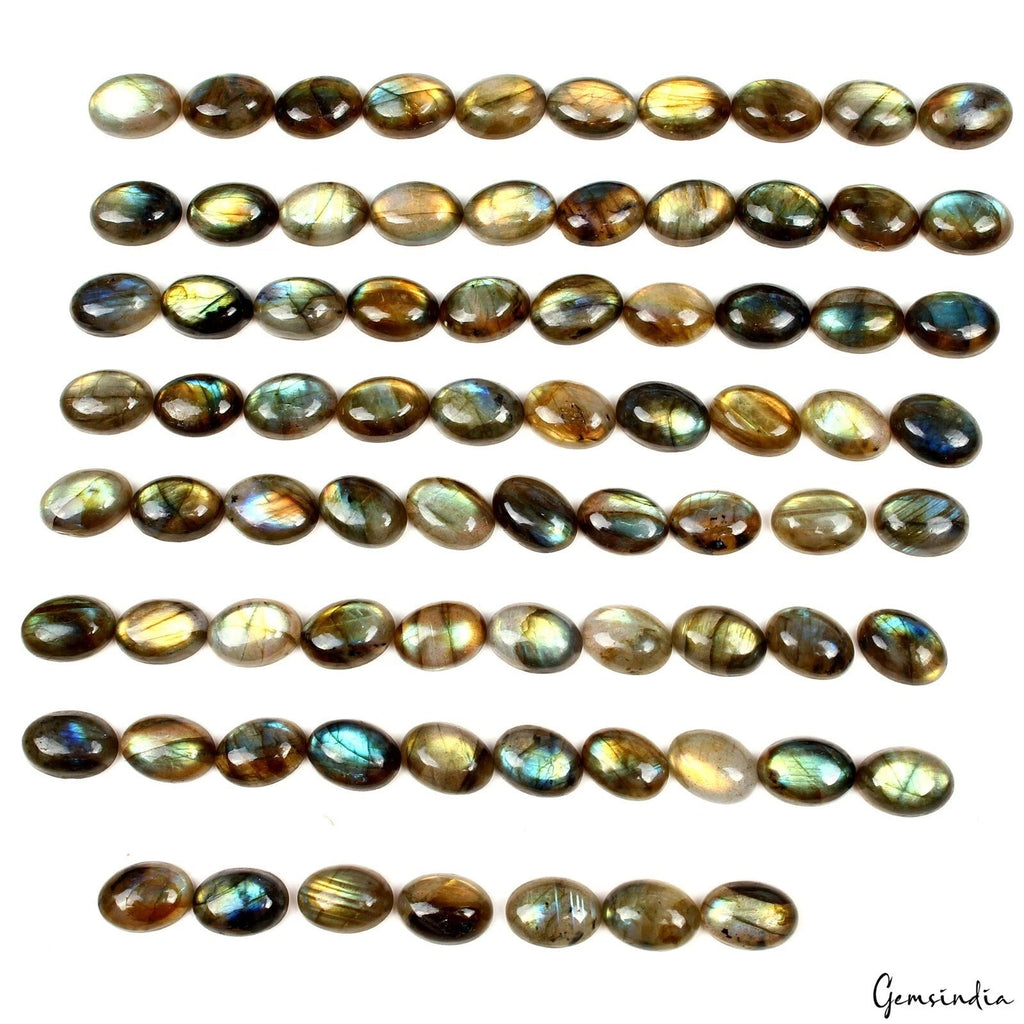 440 Cts Wholsesale Lot Natural Labradorite Calibrated 14x10mm Oval Cabochon Gems