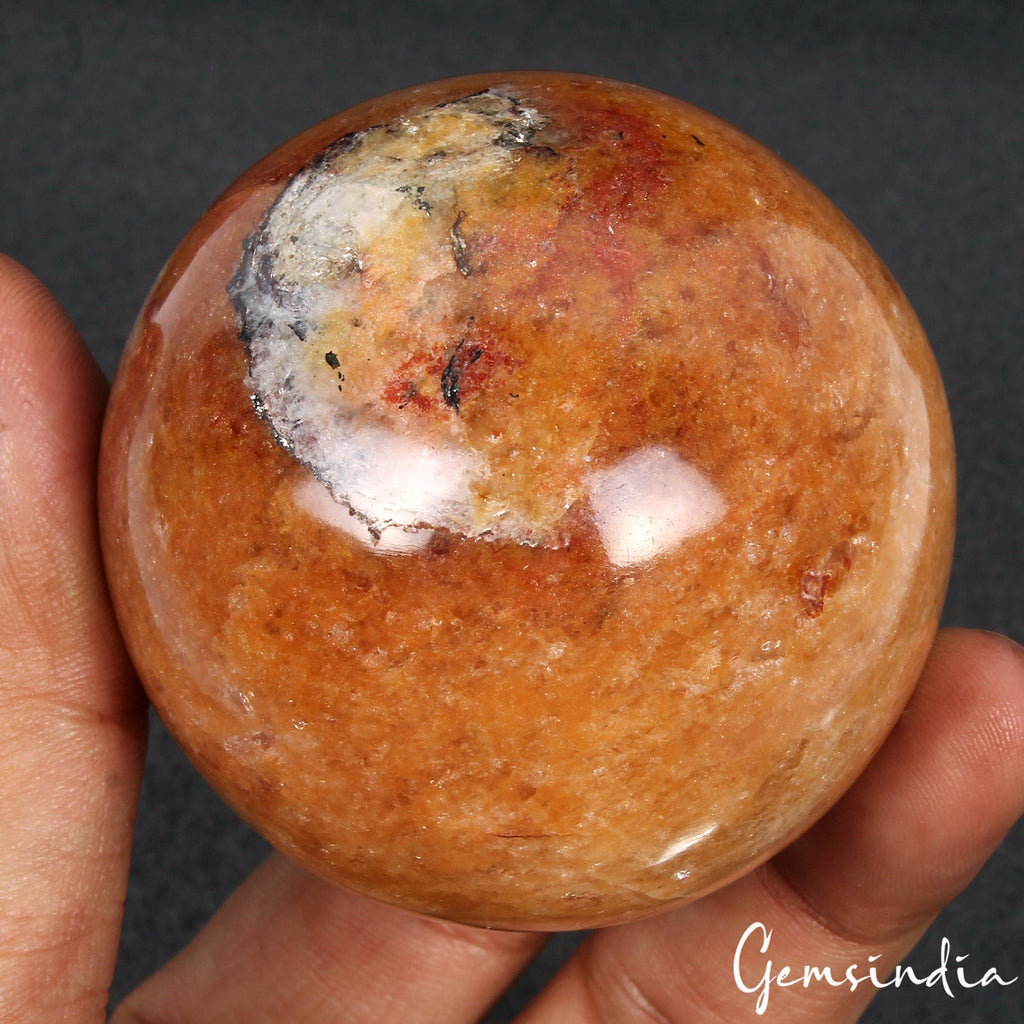 1680 Ct Natural Brown Aventurine Healing Crystal Mineral Gem Sphere With Stand