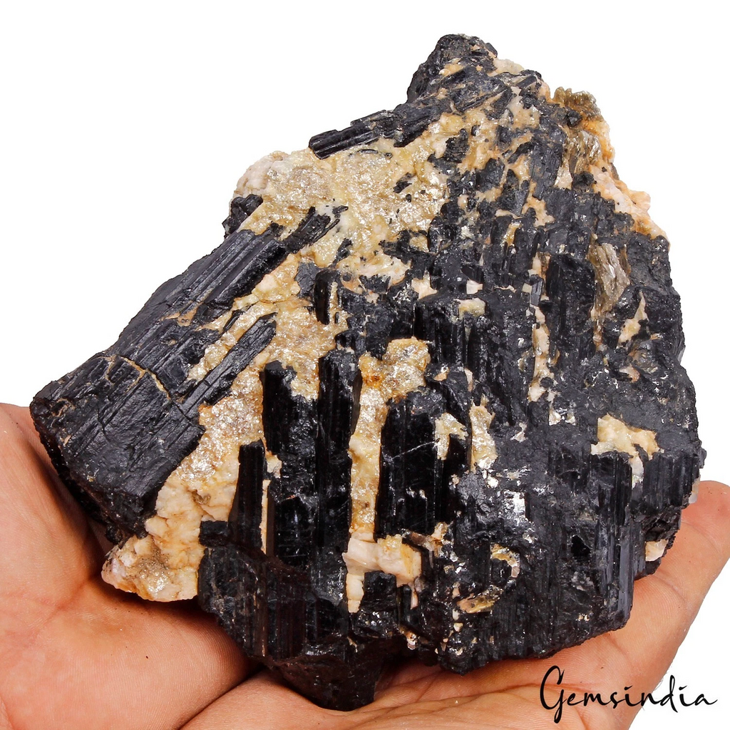 Massive Black Tourmaline w/ Feldspar Erongo Mountain Namibia Specimen Rough 2 Kg