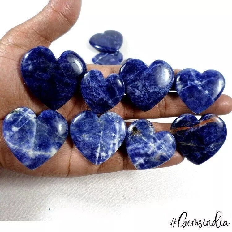 Sodalite Lot, Cabochon, Untreated, Blue — 11 Pieces, 29mm to 41mm, 800 Ct