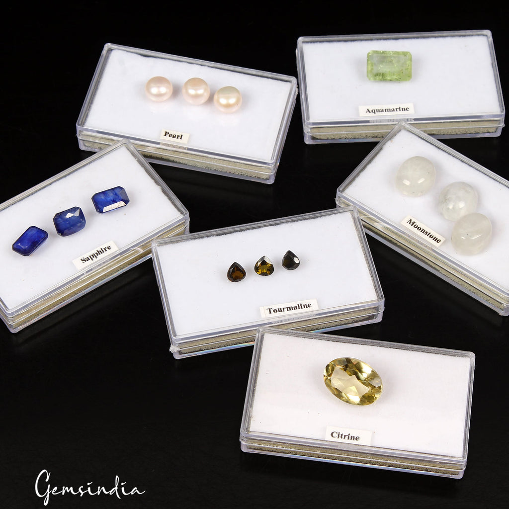 MIX LOT LOOSE FACETED NATURAL GEMSTONES MIXED GEMS WHOLESALE LOOSE GEM ~43+ CTS