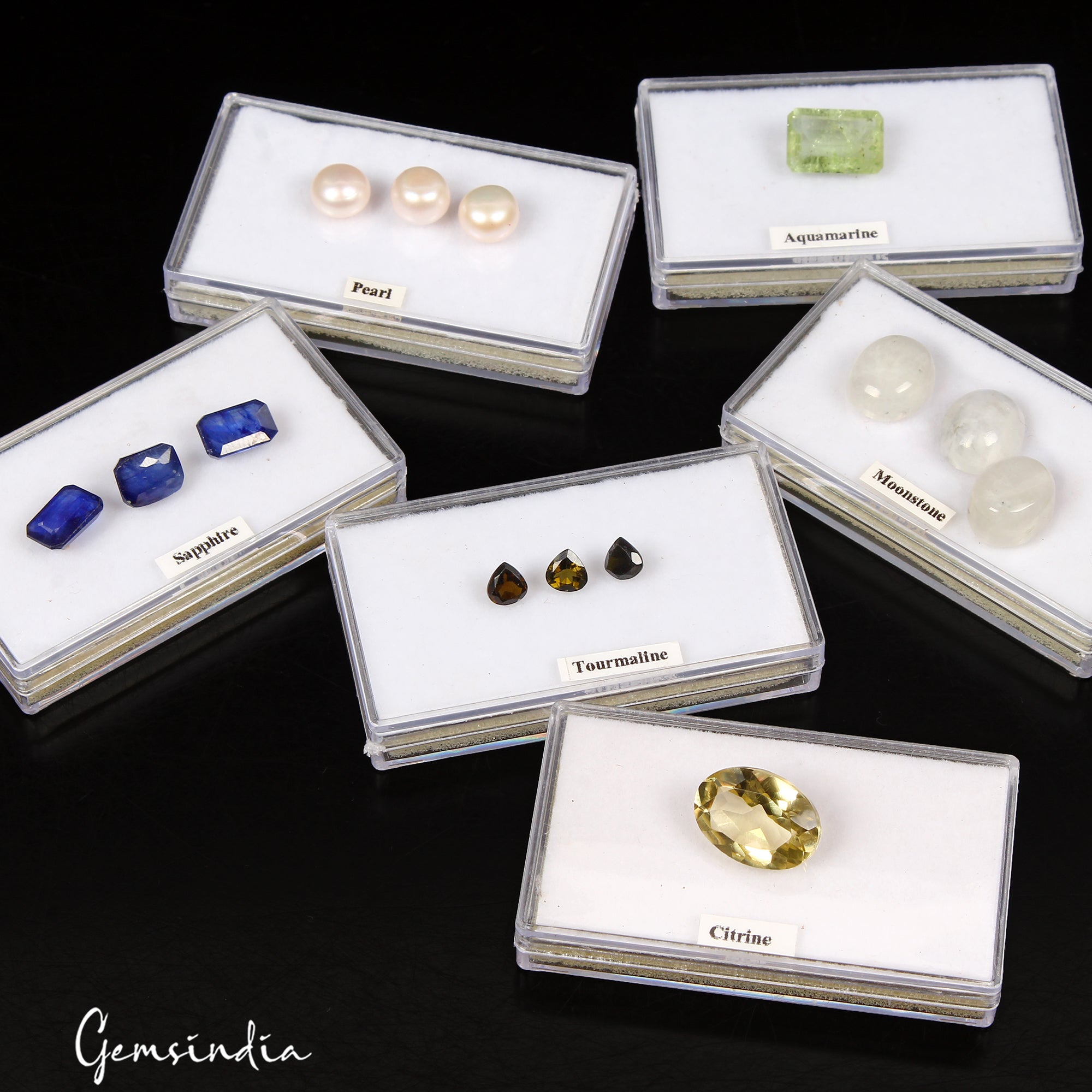 MIX LOT LOOSE FACETED NATURAL GEMSTONES MIXED GEMS WHOLESALE LOOSE GEM ~43+ CTS