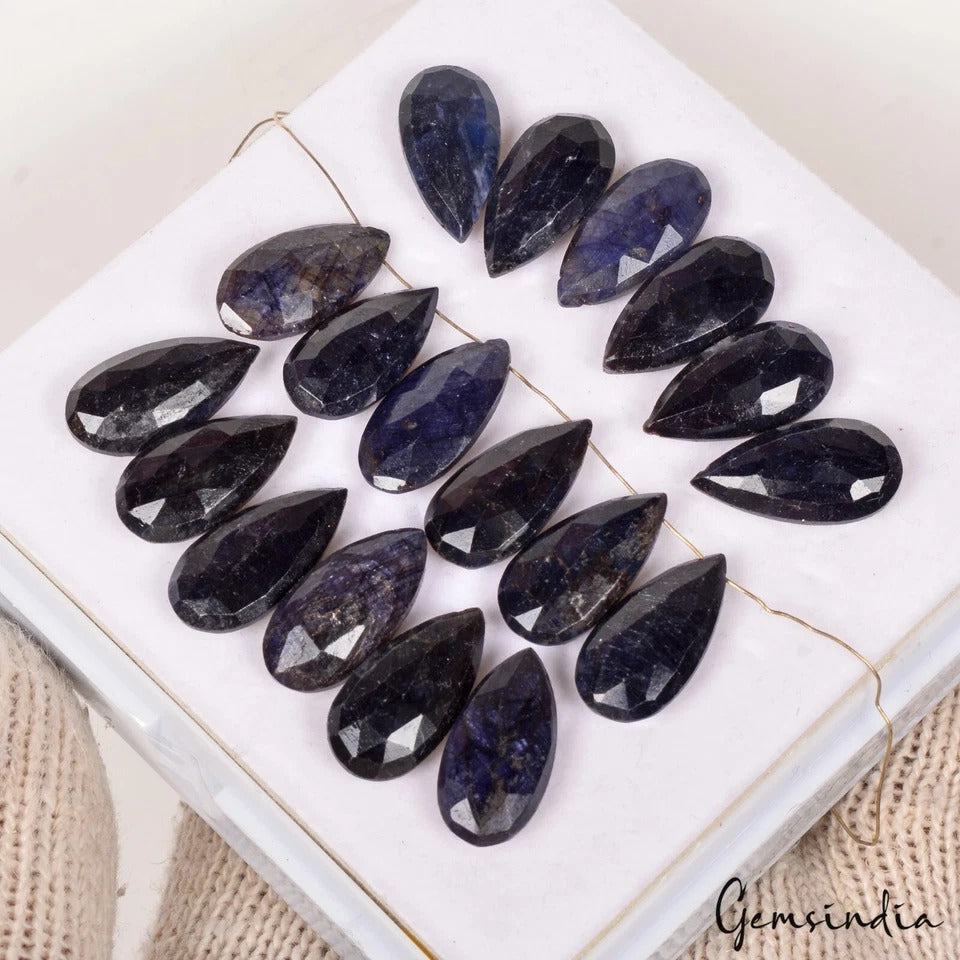 Blue Sapphire Beaded Strand, Color Enhanced — 19mm, 200 Ct, Madagascar