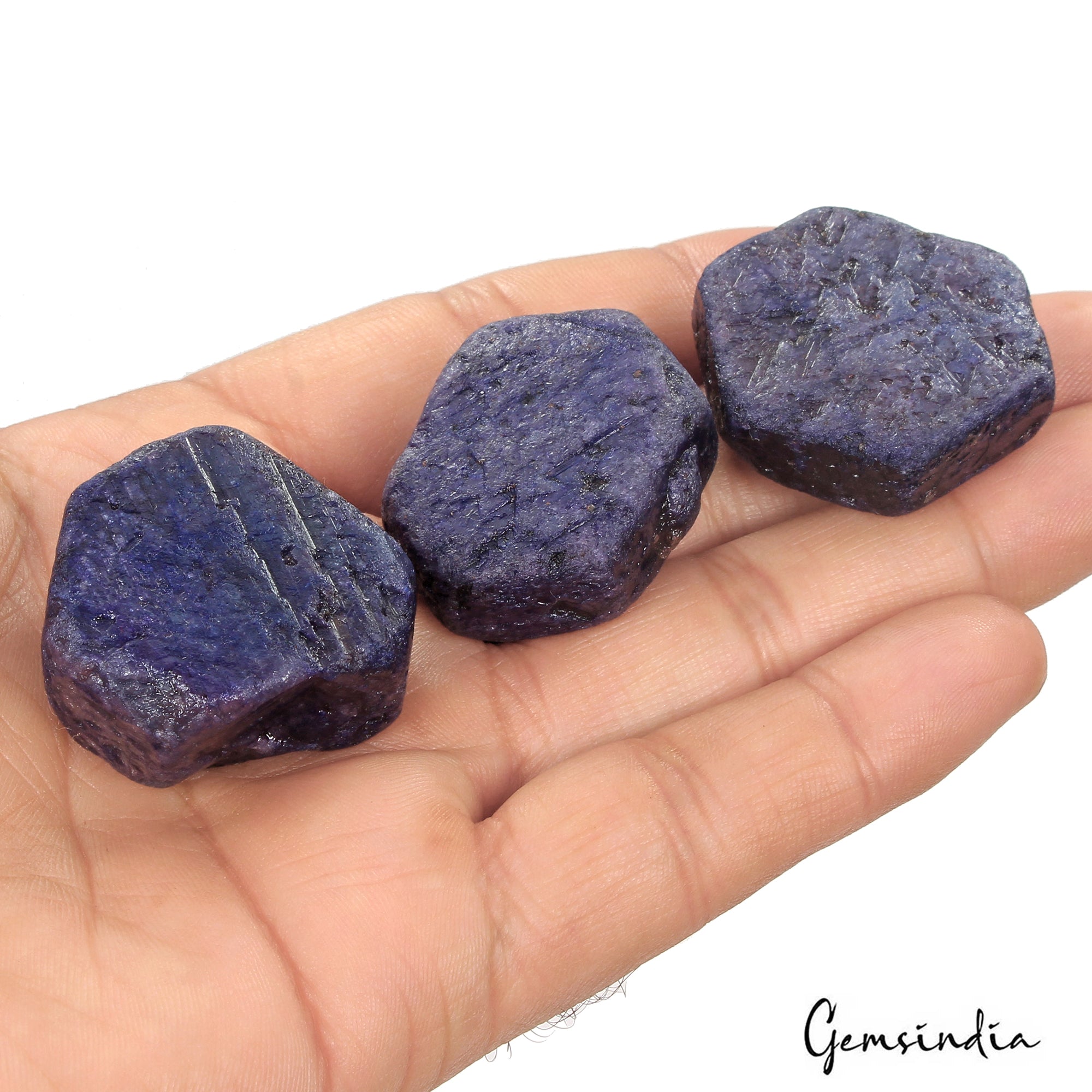 550 Ct Natural Blue Sapphire Uncut Rough Earth Mined Raw Healing Loose Gemstone