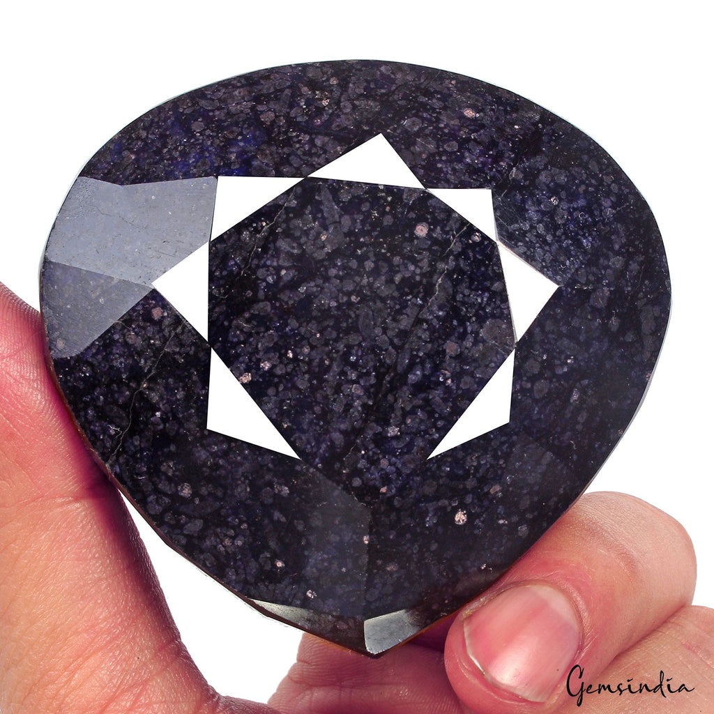 2060 Ct Natural Blue Sapphire Pear Cut Faceted Earth Mined Huge Loose Gemstone