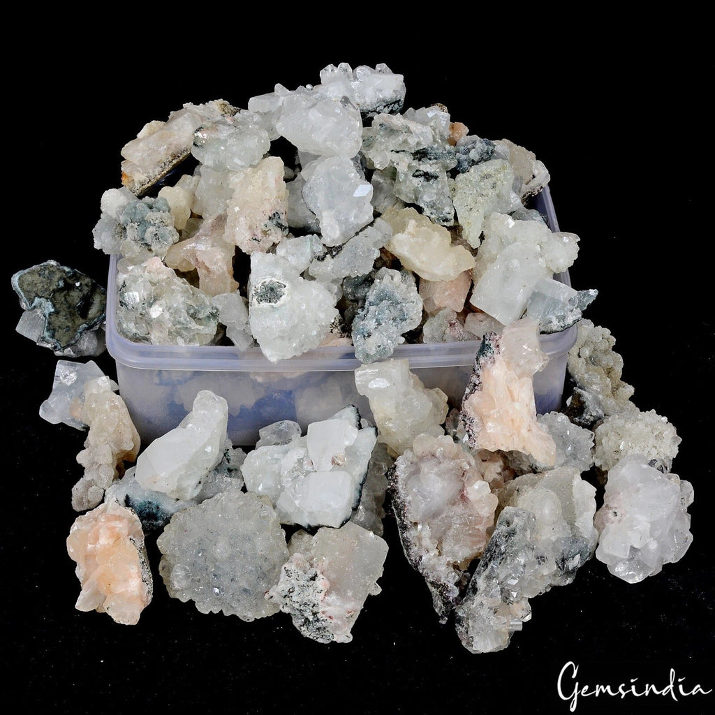 5 Kilo Druzy Apophyllite Cluster Rough Crsytal Healing Mineral Gemstones ~114 Pc