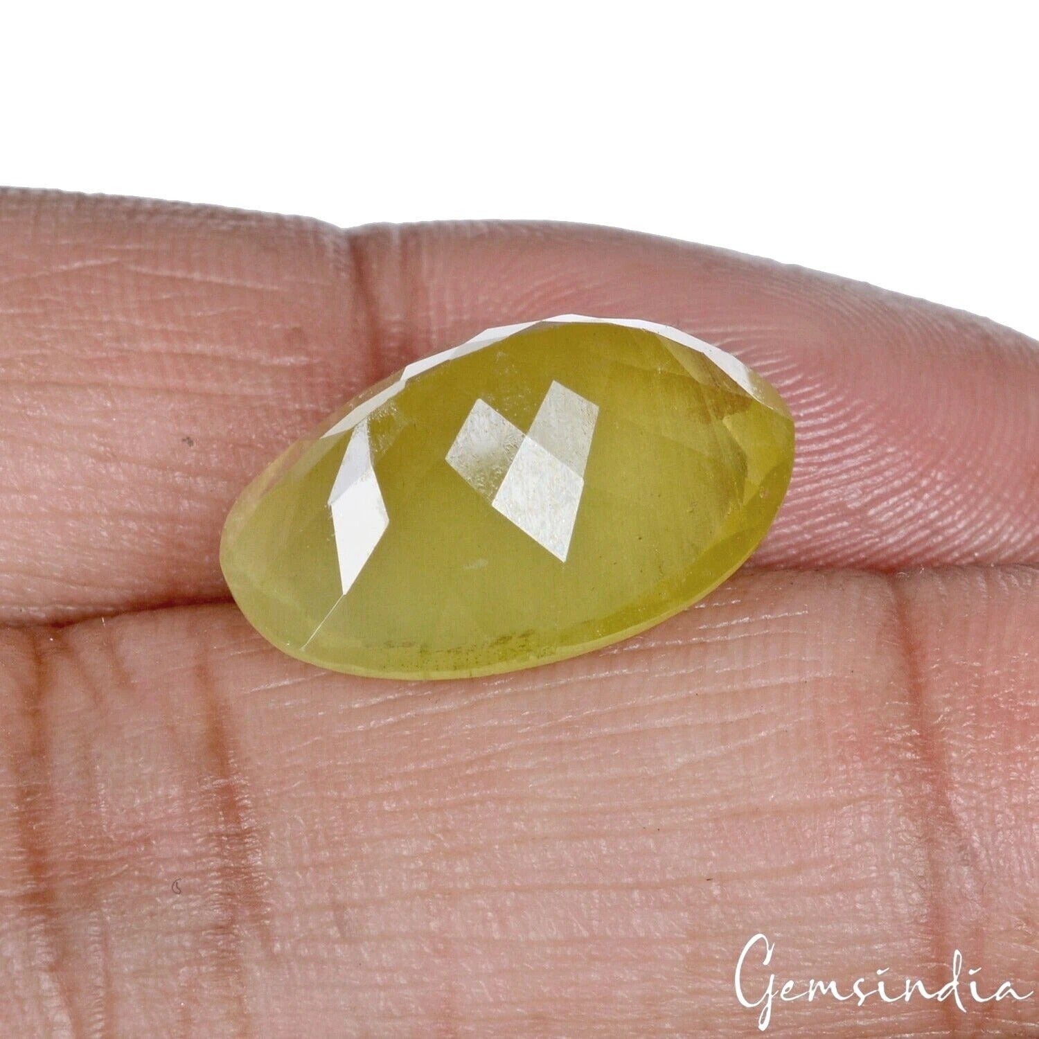 Heliodor Loose Gemstone, Yellow — 19x14x9mm, 12.70 Ct