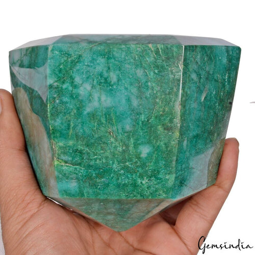 1.8 Kilo Natural Green Emerald Hexagon Cut Brazilian Huge Earth mined Gemstone