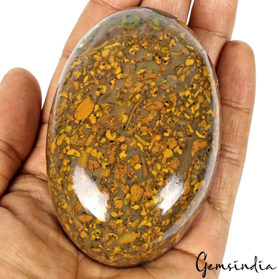 1700 Cts Natural Untreated Bi Color Fruit Jasper Oval Cab Museum Size Gemstone