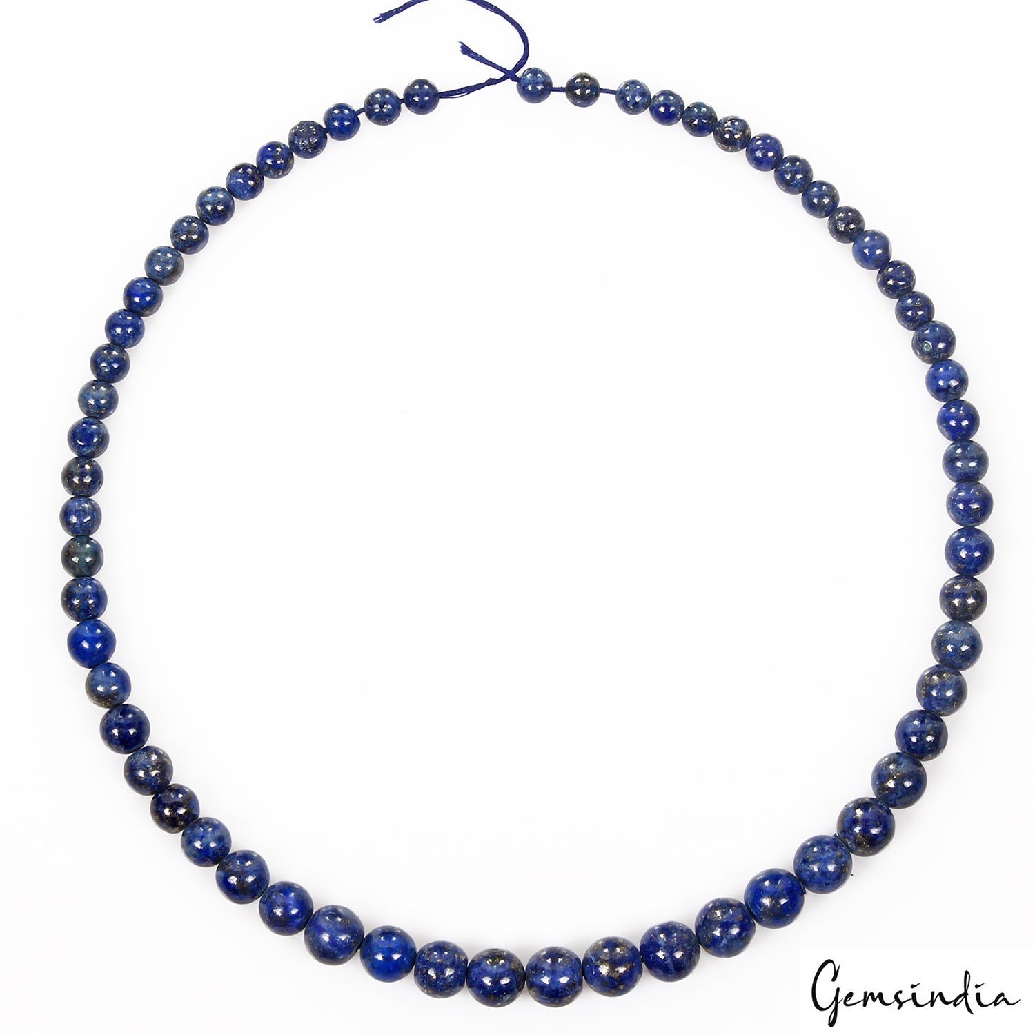 Huge 6-10mm Natural Genuine Lapis Lazuli Gemstones Round Loose Beads 18'' Strand