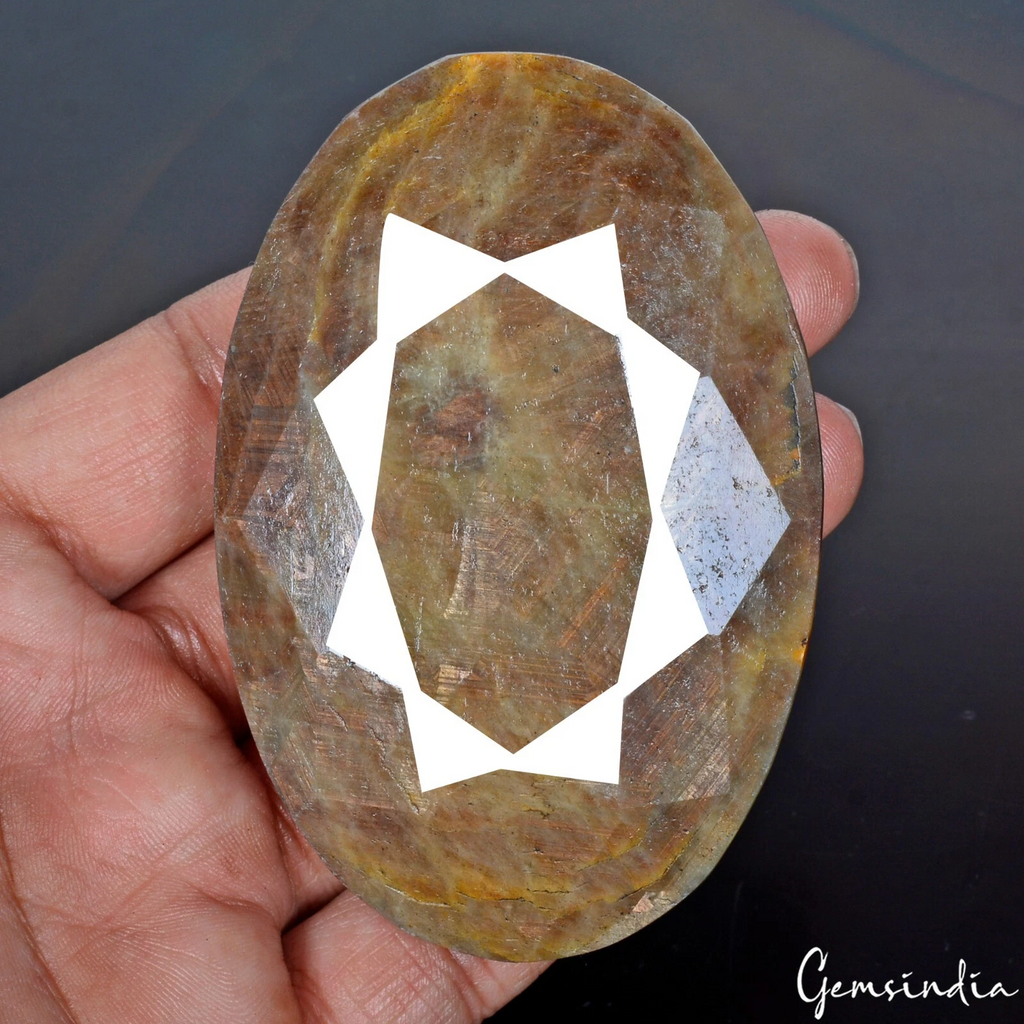 Natural Untreated Golden Oval Cut Faceted Earth Mined Huge 1290 Ct Loose Gems