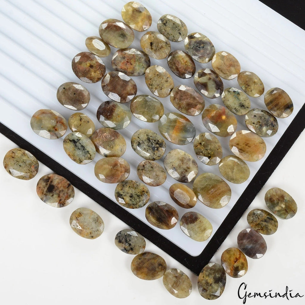 790 Ct/50 Pcs Natural Untreated Brown Sapphire Oval Cut Wholesale Loose Gem Lot
