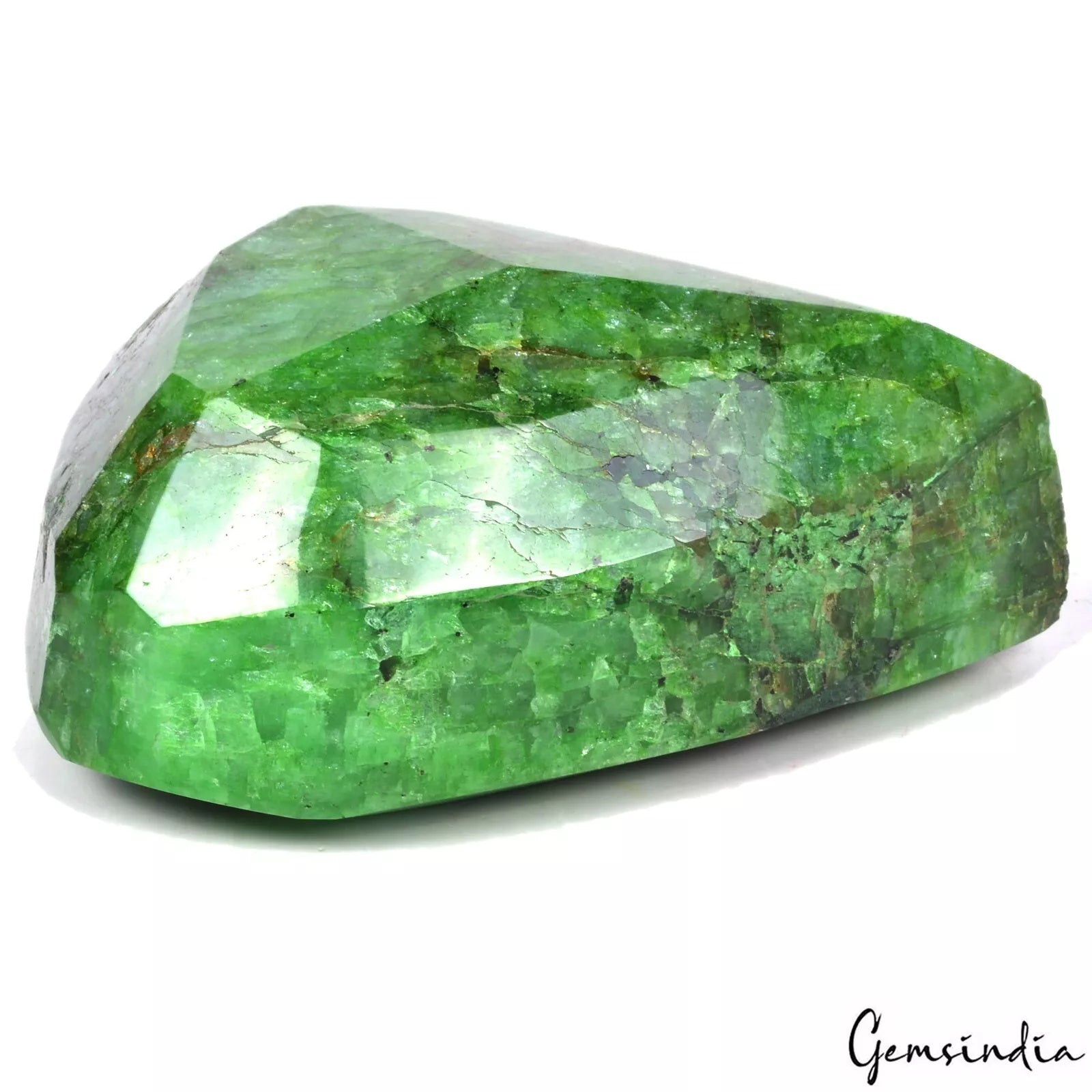 1850 Ct Natural Green Emerald Pear Faceted Huge Earth Mined Gemstone From Brazil