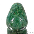 1070 Cts Natural Green Brazilian Emerald Pear Carving Earth Mined Loose Huge Gem