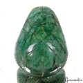 Brazilian Emerald Carving, Color Enhanced, Green — 72 x 55 x 35 mm, 1070 Ct, Brazil