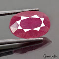 Certified 10.50 Ct Natural Red Ruby Oval Cut Faceted Loose Gems From Mozambique