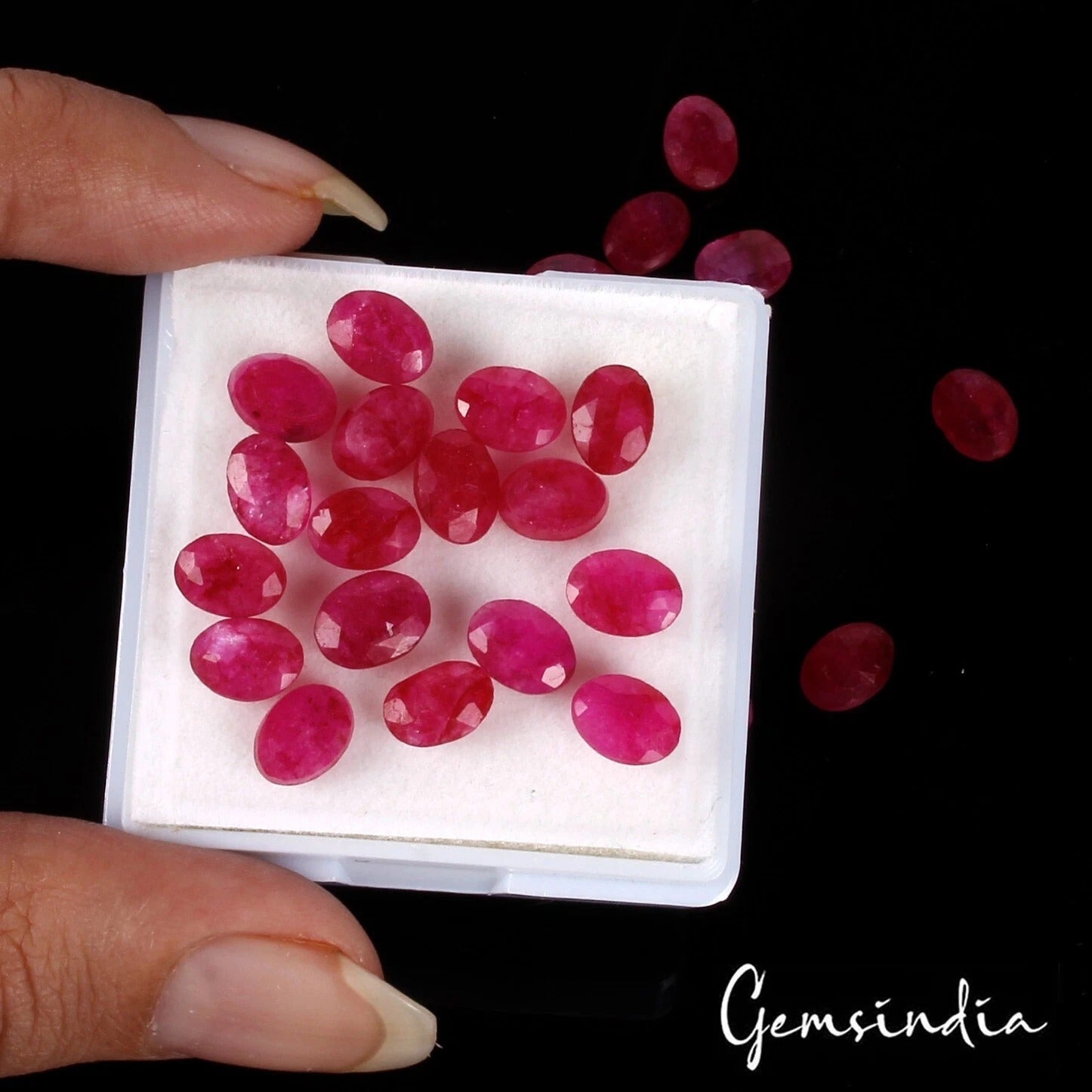 36.10 Cts/30 Pcs Natural Pink USA Beryl Bixbite Oval Calibrated 7x5mm Loose Gem