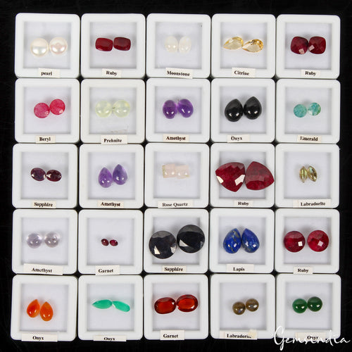 Amethyst Lot, Loose Gemstone — 50 Pieces, 4mm to 14mm, 133.20 Ct