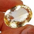 37.50 Cts Natural Untreated Brazilian Yellow Citrine Oval Faceted Cut Loose Rare